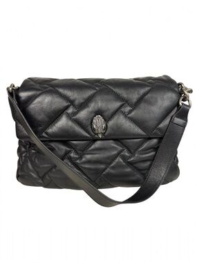 Kurt Geiger London Leather Quilted Flap Large Bag